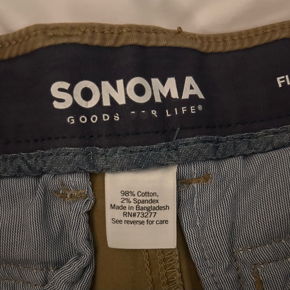 Lot of 4 Men’s Sonoma Flexwear Straight Cargo Pants Size 32 x 30 Khaki Gray - Picture 6 of 8